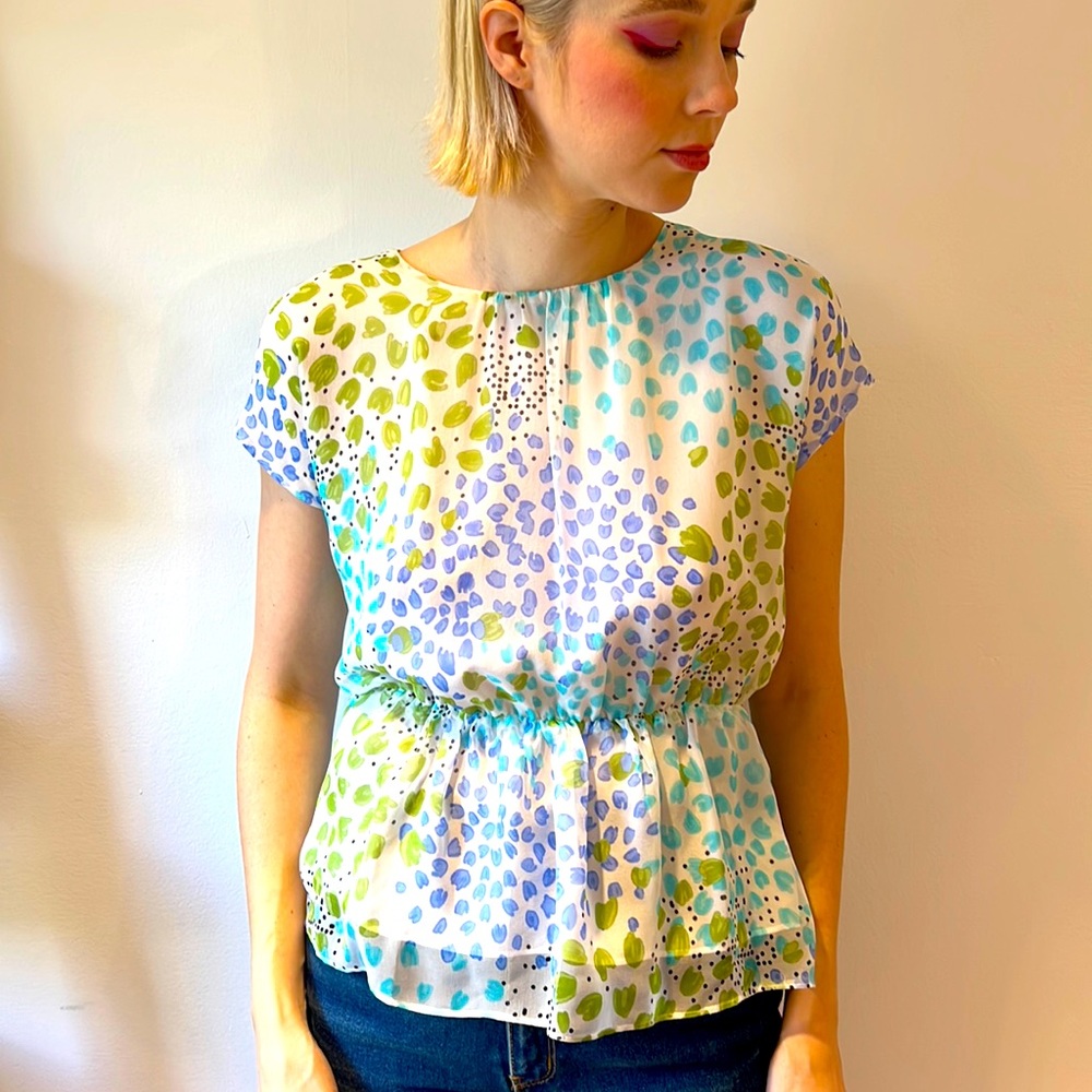 Leona Silk Blouse with Cutout